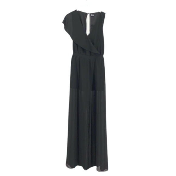 Sparkle & Fade Pants - UO Sparkle & Fade Black One Shoulder Jumpsuit